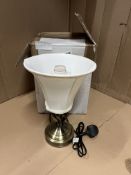 Desk Lamp with Twisted Stem and Lamp Shade Included. RRP £40.00 - GRADE U