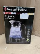 Russell Hobbs Classic Glass Kettle. RRP £36.00 - GRADE U