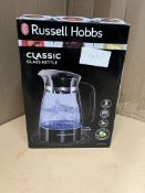 Russell Hobbs Classic Glass Kettle. RRP £36.00 - GRADE U