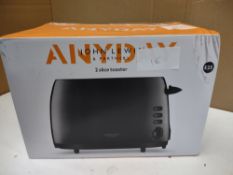 John Lewis Anyday 2 Slice Toaster. RRP £25 - GRADE U