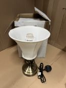Desk Lamp with Twisted Stem and Lamp Shade Included. RRP £40.00 - GRADE U