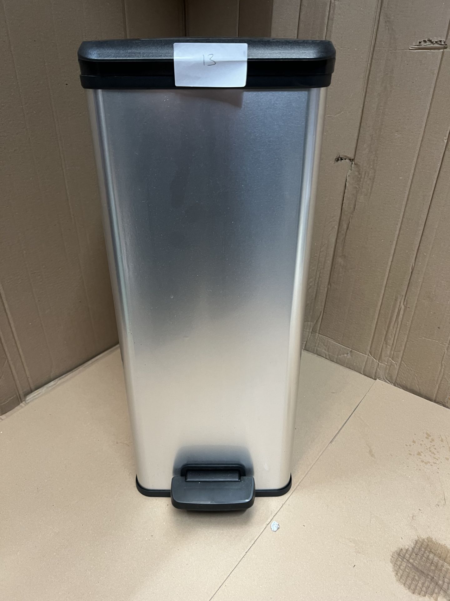 Stainless Steel Bin. RRP £30.00 - GRADE U