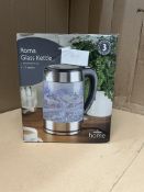 Morrisons Roma Glass Kettle. RRP £21.99 - GRADE U