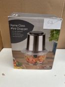 Morrisons Roma Glass Mini Chopper. RRP £29.99 - GRADE U