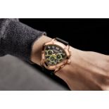 Gamages of London Hand Assembled Crest Automatic Rose Black - 5 Years Warranty and Free Delivery