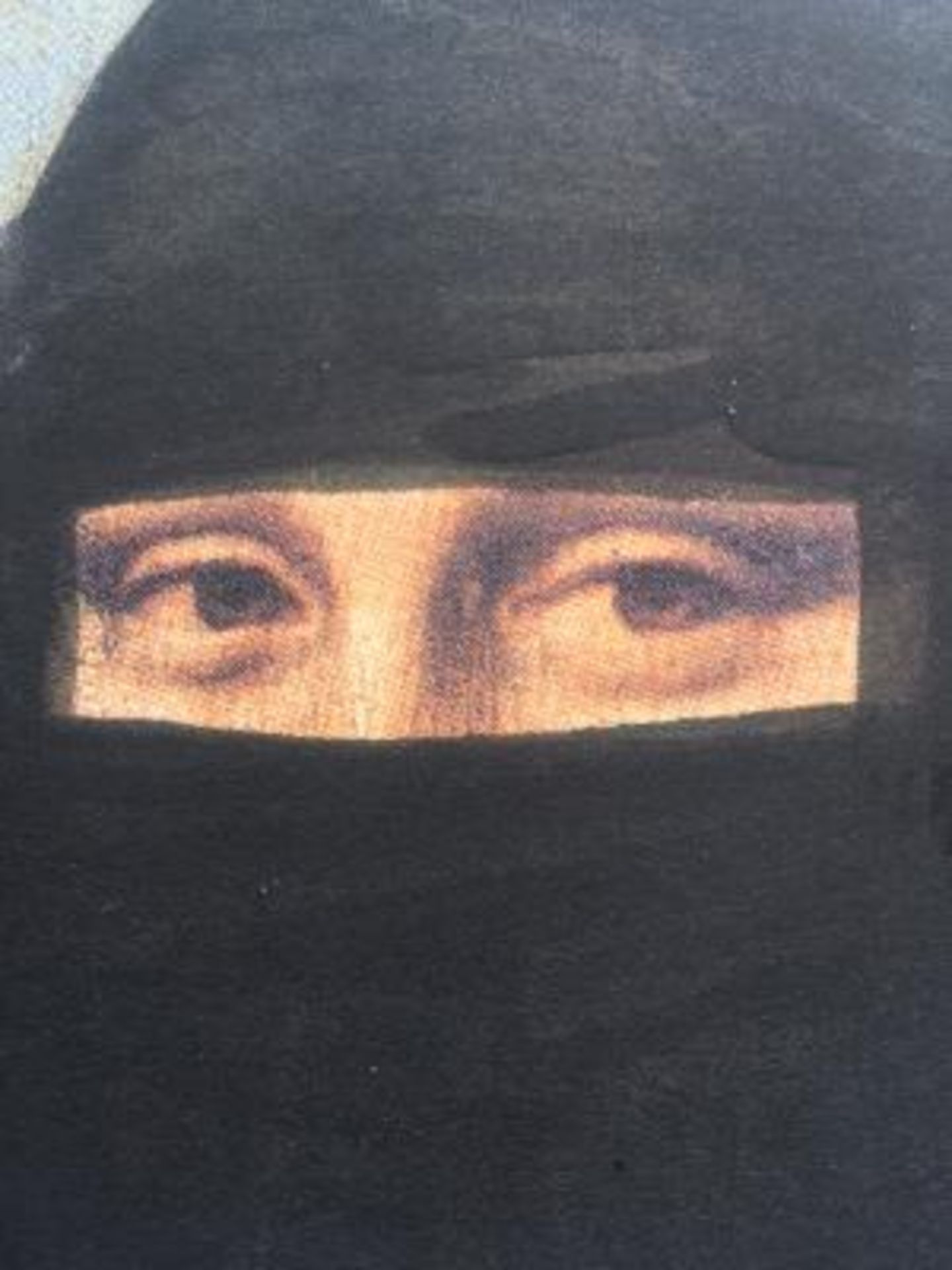 PURE EVIL (born 1968) Mona Lisa Veiled, Hand finished Lithograph UNIQUE Augmented Reality, (AR) 2... - Image 2 of 9