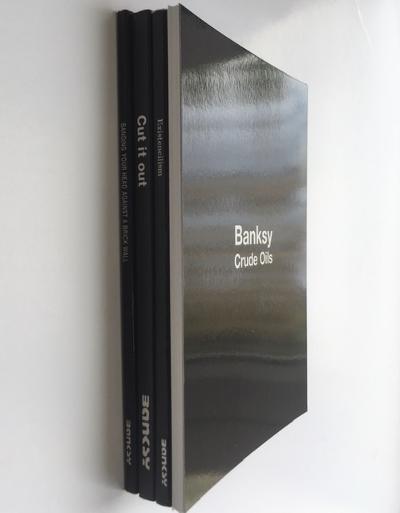 BANKSY(British b.1974-) 3 Self Published Books 1st Edition 2001 to 04 & Banksy Crude Oil Postcard... - Image 4 of 20