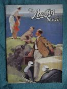 Original The Austin Seven Coloured Car Sales Brochure - Circa 1935