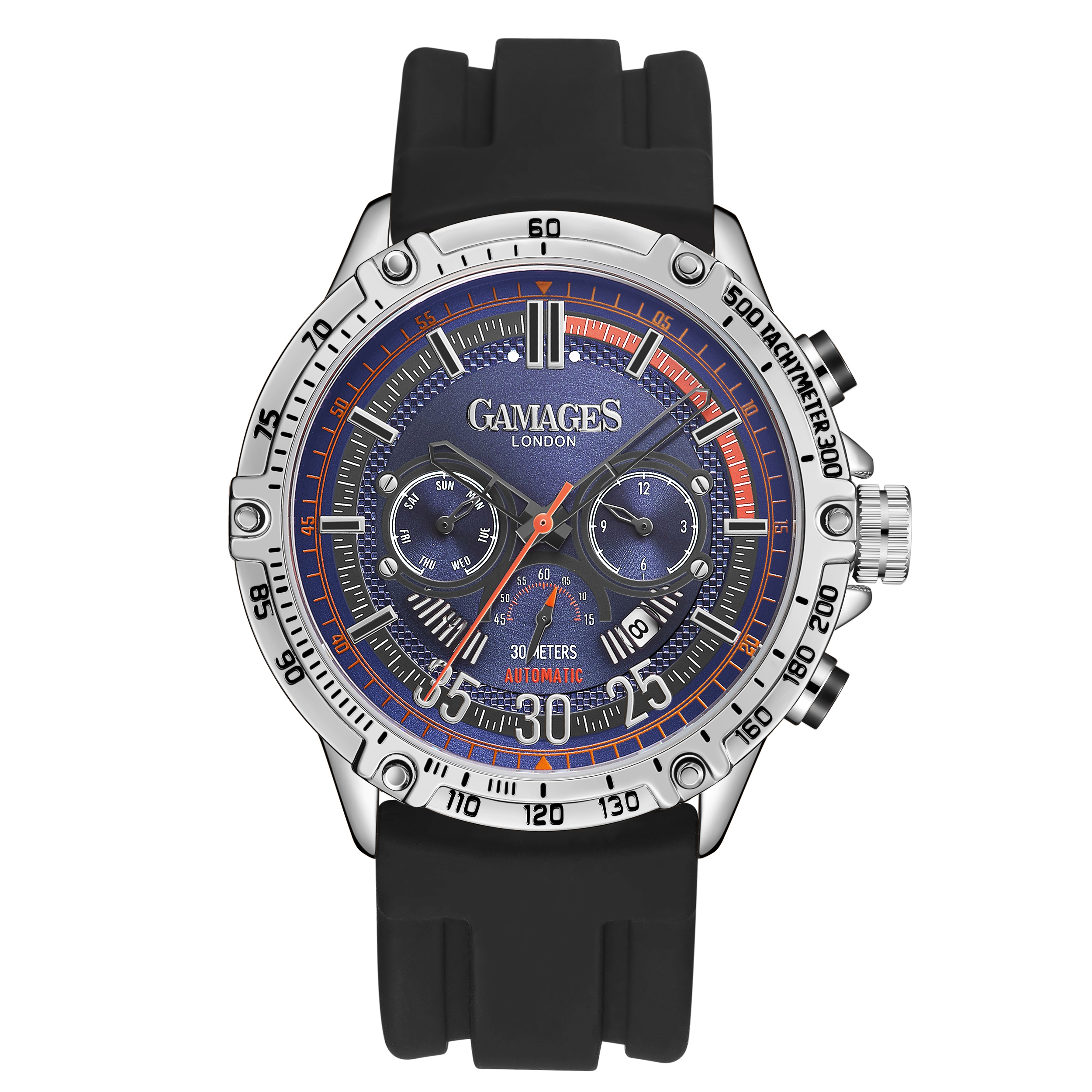 Gamages of London Hand Assembled Mechanical Racer Automatic Steel - 5 Years Warranty and Free Deliv. - Image 3 of 4