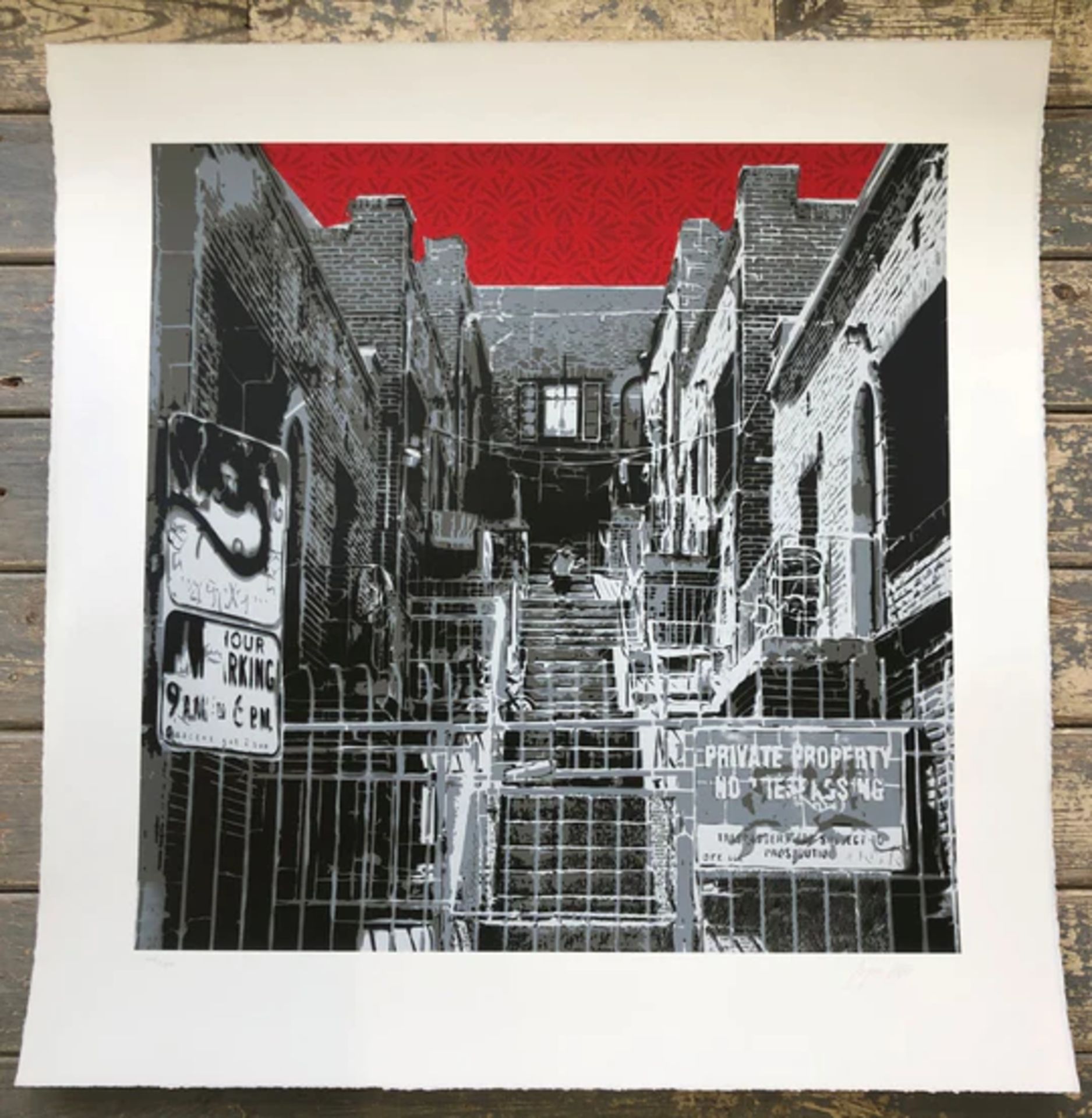 Logan Hicks (b.1971 ) Sunset Apartment Complex, Screen Print, Early Limited Ed, Black Rat Press 2... - Image 14 of 17