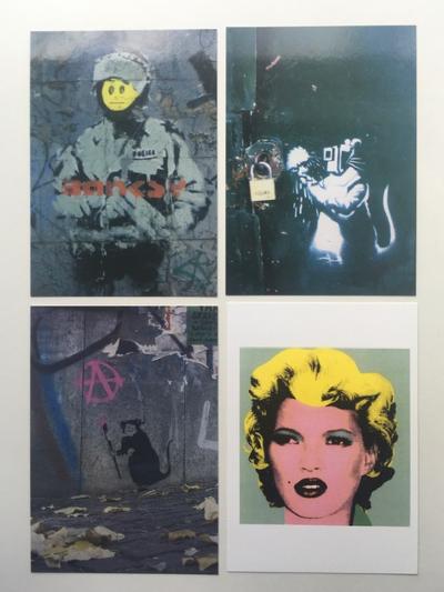 BANKSY 3 Self Published Books all 1st Ed dated 2001 - 2004 & RARE Crude Oil Exhibition Postcard - Image 3 of 17