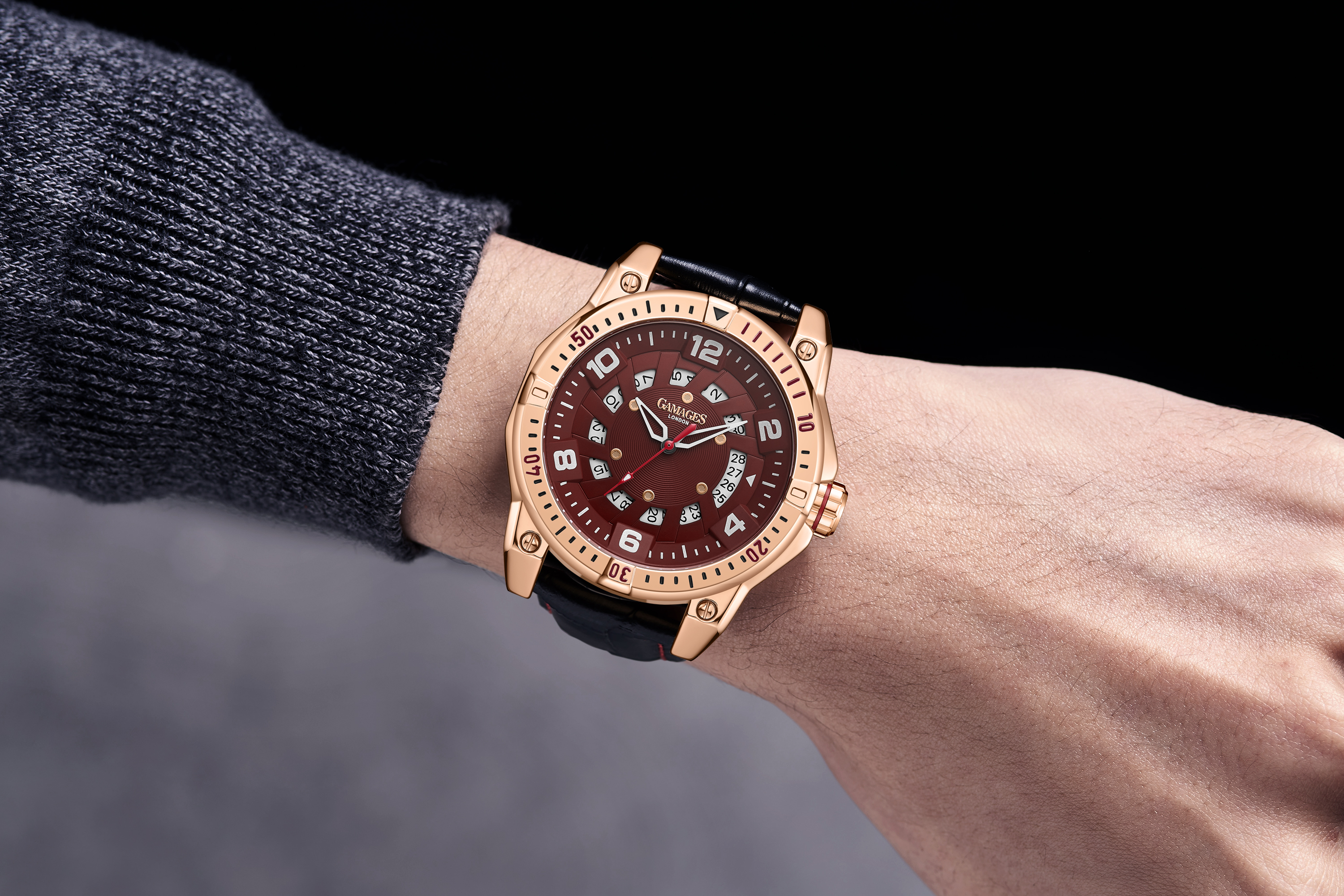 Gamages of London Hand Assembled Adventurer Automatic Rose Red - 5 Years Warranty and Free Deliver.. - Image 5 of 5