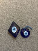 Two Vintage Turkish Evil Eyes