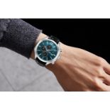 Gamages of London Hand Assembled Opulence Automatic Steel Blue - 5 Years Warranty and Free Deliver..