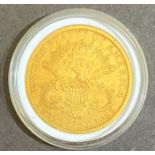 Gold $20 Double Eagle Coin