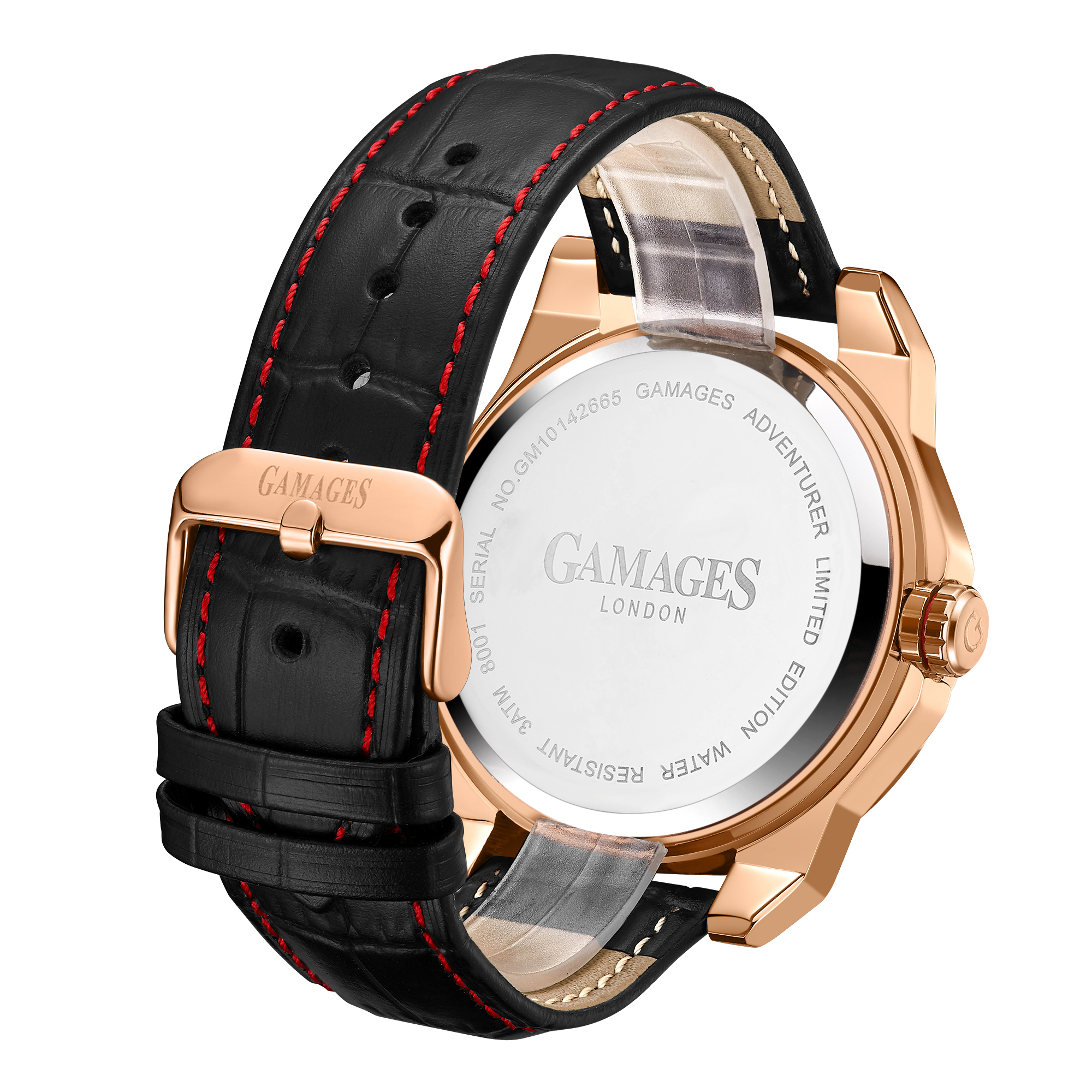 Gamages of London Hand Assembled Adventurer Automatic Rose Red - 5 Years Warranty and Free Deliver.. - Image 2 of 5