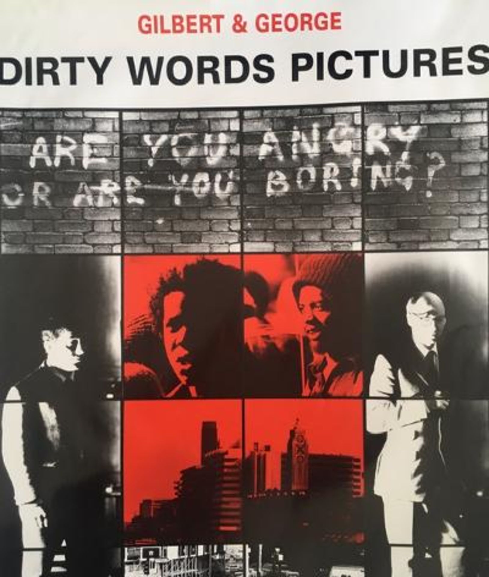 GILBERT & GEORGE Italian & British (b.1943 & 42) ANGRY BORING, Dirty Word Poster, Hand Signed, 20... - Image 5 of 21