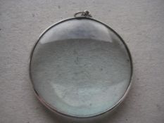 Vintage Silver Mounted Magnifier Lens, Birmingham 1981