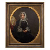 Edwin Williams, Portrait of Mary Anne Boyce, 19th-Century Oil Painting
