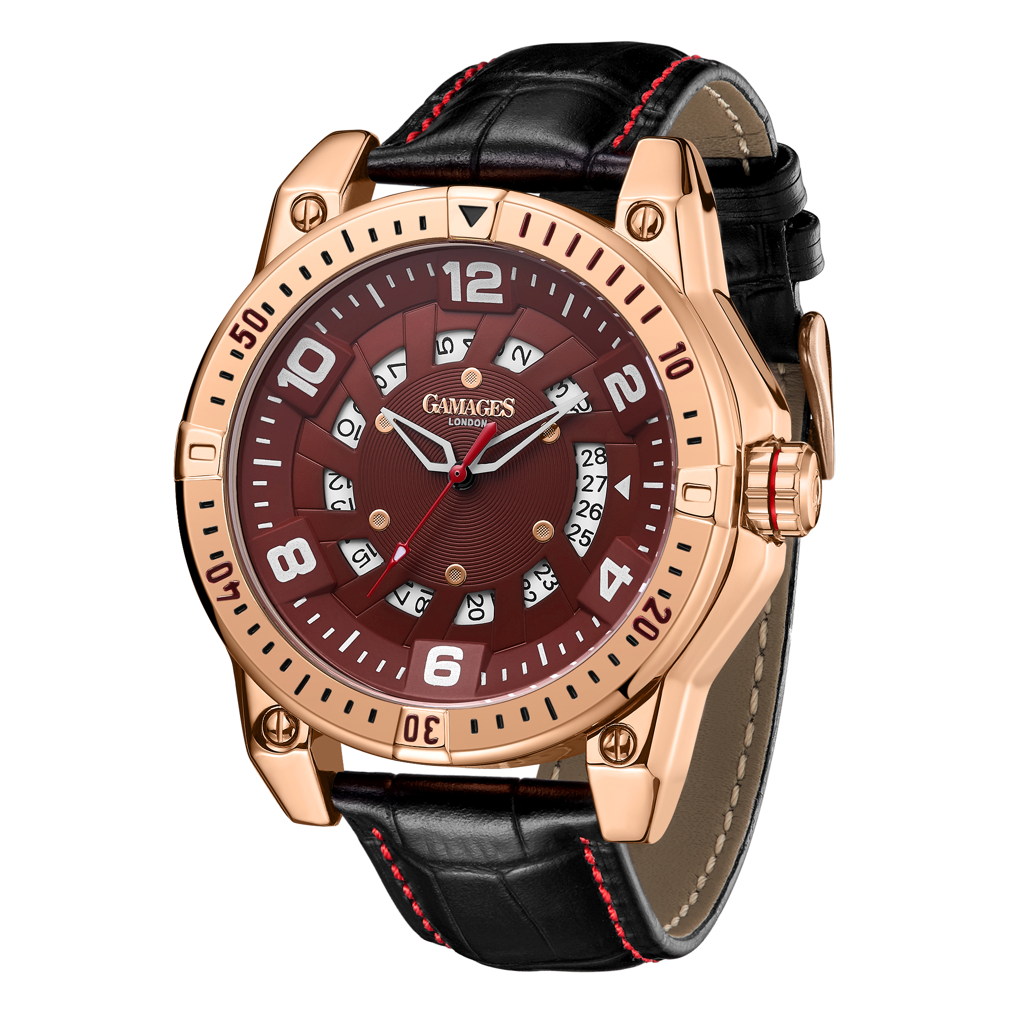 Gamages of London Hand Assembled Adventurer Automatic Rose Red - 5 Years Warranty and Free Deliver.. - Image 3 of 5