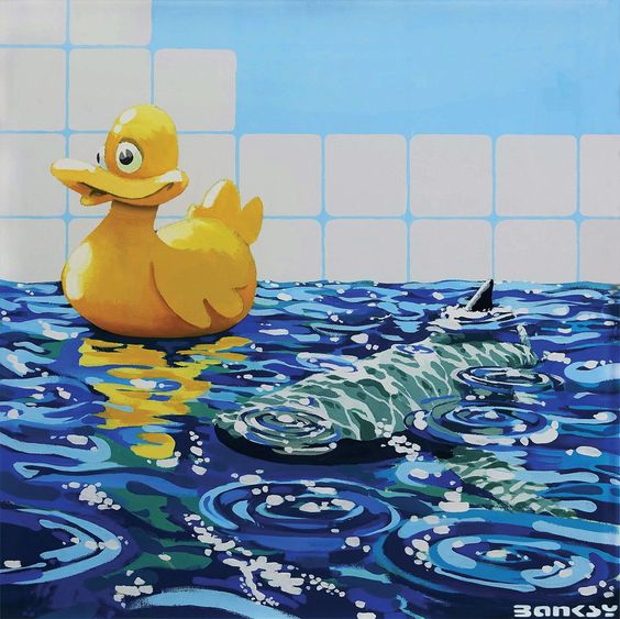 BANKSY (born 1974) Rubber Duck - Offset Lithographic poster for, The MOCO Museum, 2018 - Image 2 of 5