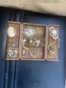 Antique Jewellery Box and Contents