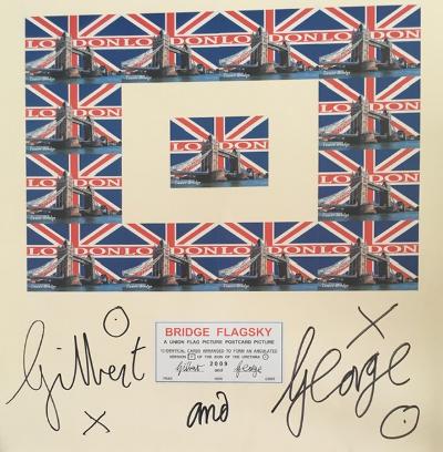 GILBERT & GEORGE (b.1943 & 42) Italian & British, Signed,Time Out London, Bridge Flagsky ltd ed 2... - Image 6 of 15