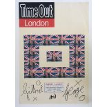 GILBERT & GEORGE (b.1943 & 42) Italian & British, Signed,Time Out London, Bridge Flagsky ltd ed 2...
