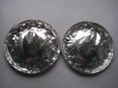 A Pair of Sterling Silver Mexican Sombrero Hats