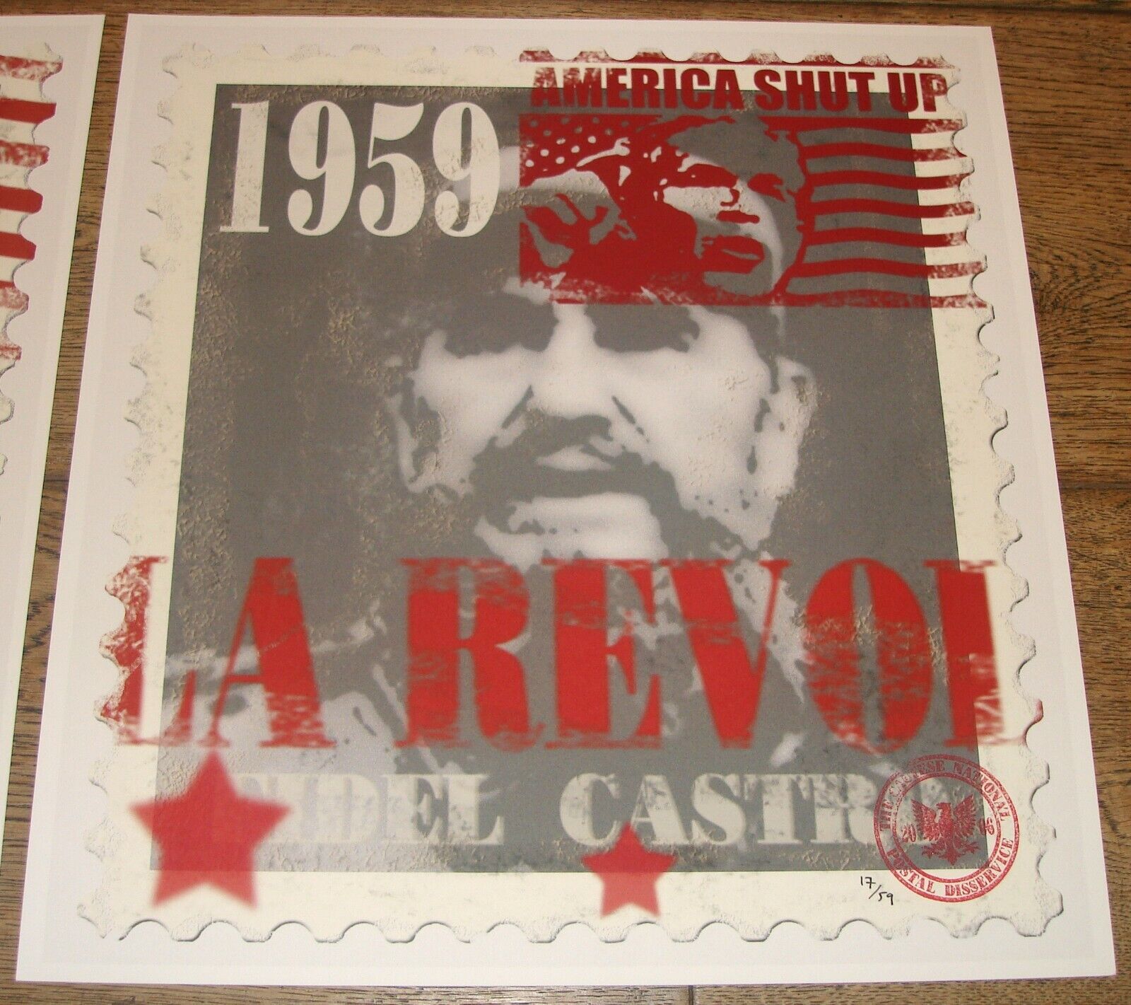 James Cauty (1956 - ) CNPD Fidel Castro 47th, 80th and 1959 - 3 Pop Editions (2007) L-13 - Image 3 of 13