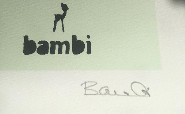 Bambi (b 1990-) ‘I'M TOO HOT FOR MY BURKA’ GREEN EDITION GrafSpray Stencil Art with COA, 2013 - Image 7 of 9