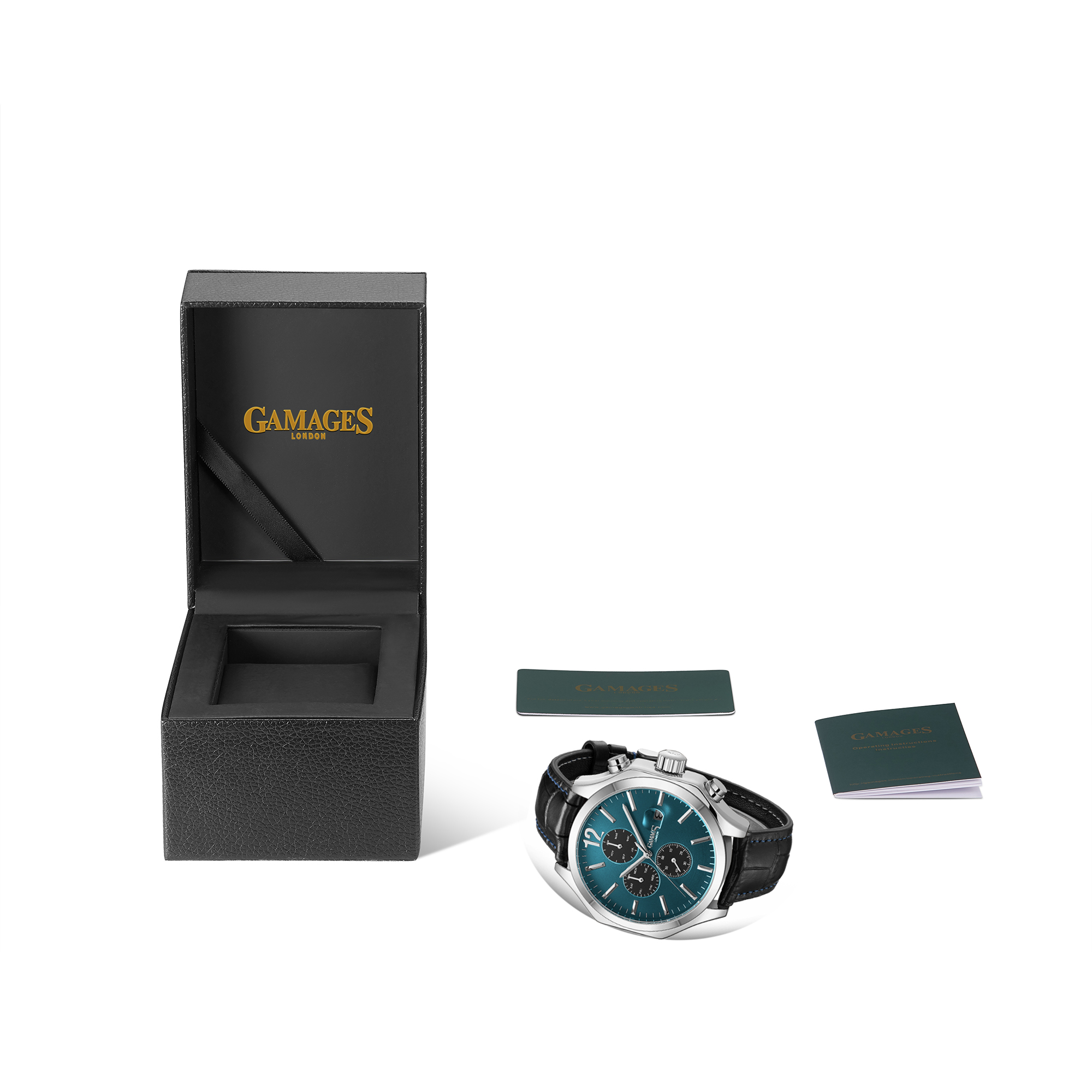 Gamages of London Hand Assembled Opulence Automatic Steel Blue - 5 Years Warranty and Free Deliver.. - Image 4 of 5