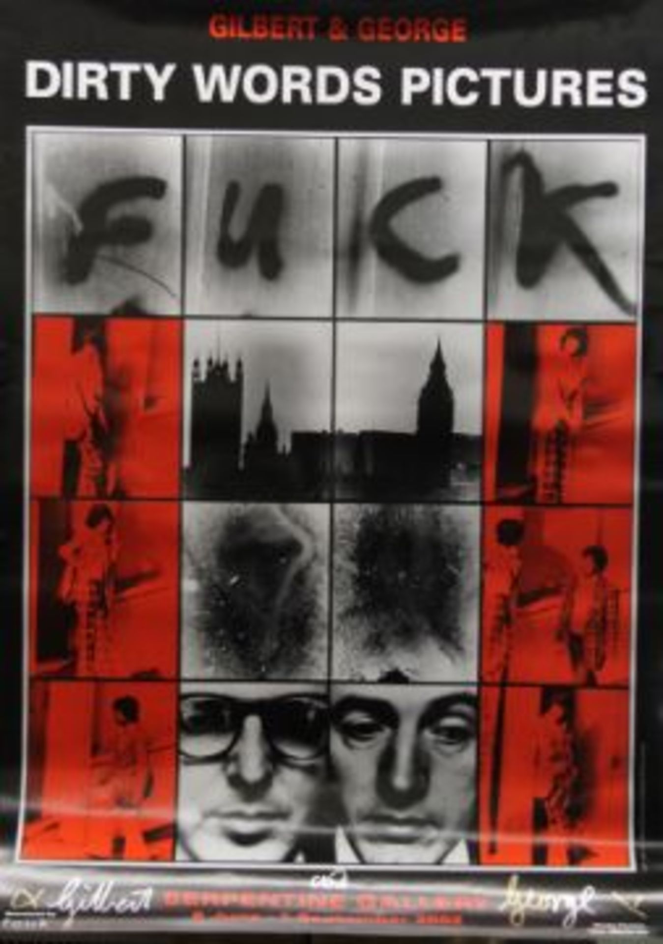 GILBERT & GEORGE Italian &British (b.1943 & 42) f**k, Dirty Word Poster, Signed In Block & Hand 2... - Image 19 of 21