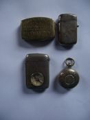 3 x Antique Vesta Cases + Sovereign Holder