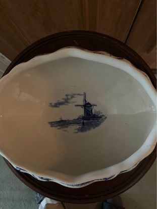 Vintage Delph Porcelaine Bowl