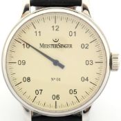 Meistersinger / No 01 - Gentlemen's Steel Wristwatch
