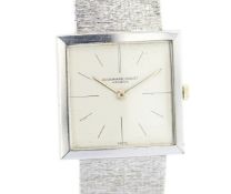 Audemars Piguet / Square Ultra Thin 18K - Unisex White Gold Wristwatch