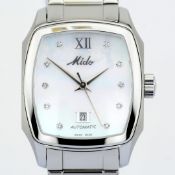 Mido / Ocean Star Diamond - Mother of Pearl Automatic Date - Lady's Steel Wristwatch