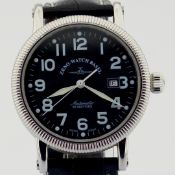 Zeno-Watch Basel / Automatic Date Steel - Gentlemen's Steel Wristwatch