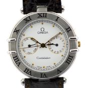 Omega / Constellation Day - Date - Unisex Steel Wristwatch