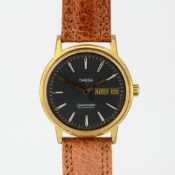 Omega / Seamaster Automatic Day-Date - Gentlemen's Steel Wrist Watch