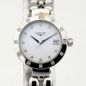 Longines / L5.175 Diamond Bezel Diamond Case - Lady's Steel Wristwatch