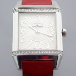 Jaeger-LeCoultre / Squadra Reverso - Diamond - Unisex Steel Wristwatch