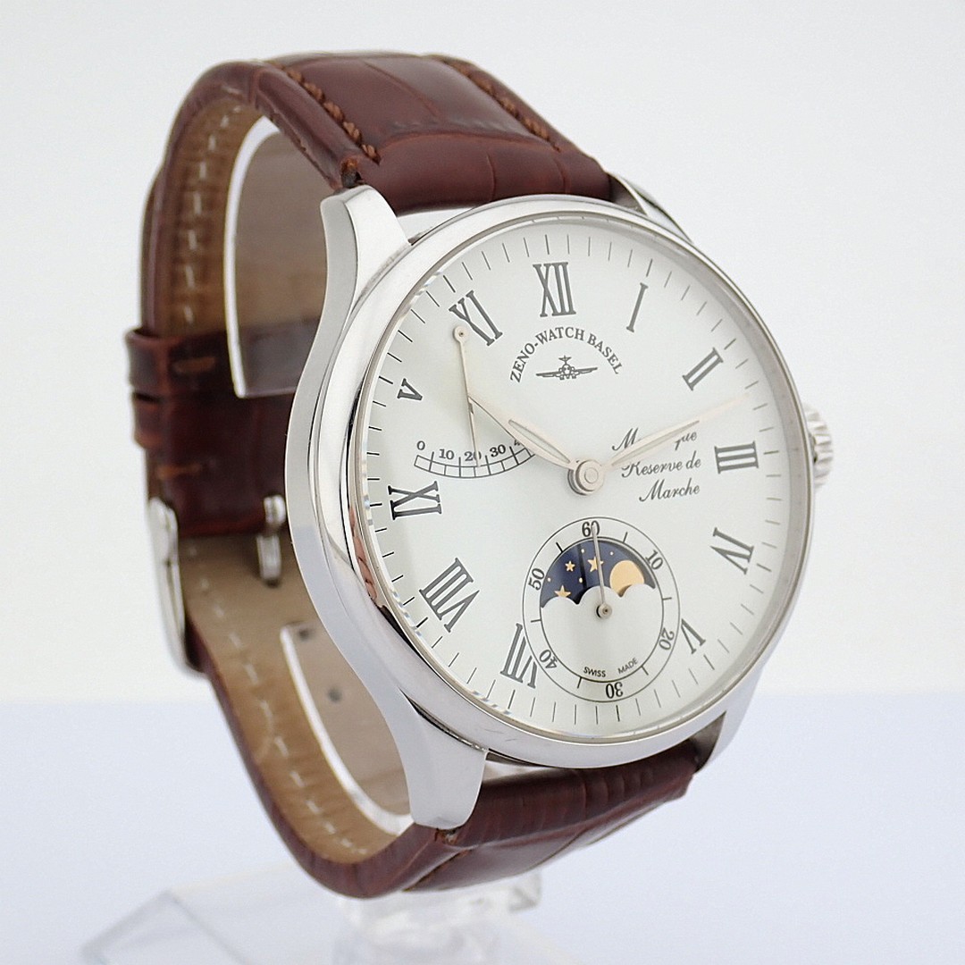 Zeno-Watch Basel / Godat II Roma Power Reserve - Gentlemen's Steel Wristwatch - Image 6 of 14