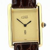 Cartier / Must de - Lady's Gold/Steel Wristwatch
