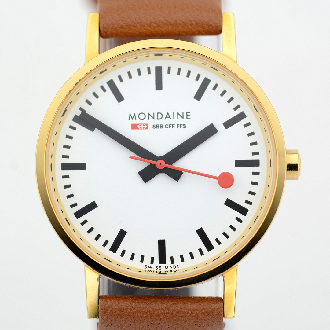 Mondaine / SBB CFF FFS Ecoquartz Official Swiss Railway Watch - (Unworn) Leather / Lady's