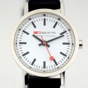 Mondaine / SBB CFF FFS Official Swiss Railway Watch - (Unworn) Leather / Unisex