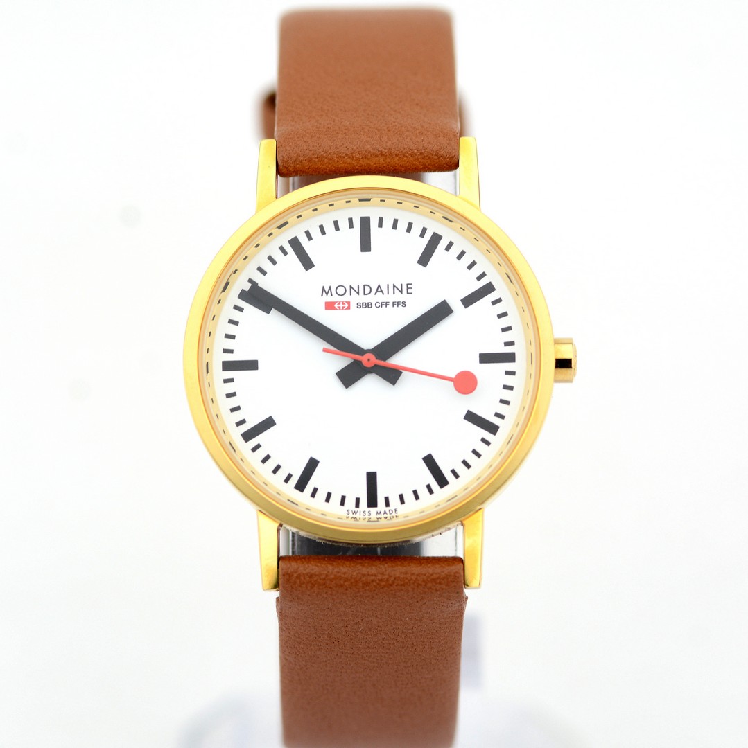 Mondaine / SBB CFF FFS Ecoquartz Official Swiss Railway Watch - (Unworn) Leather / Lady's - Image 4 of 9