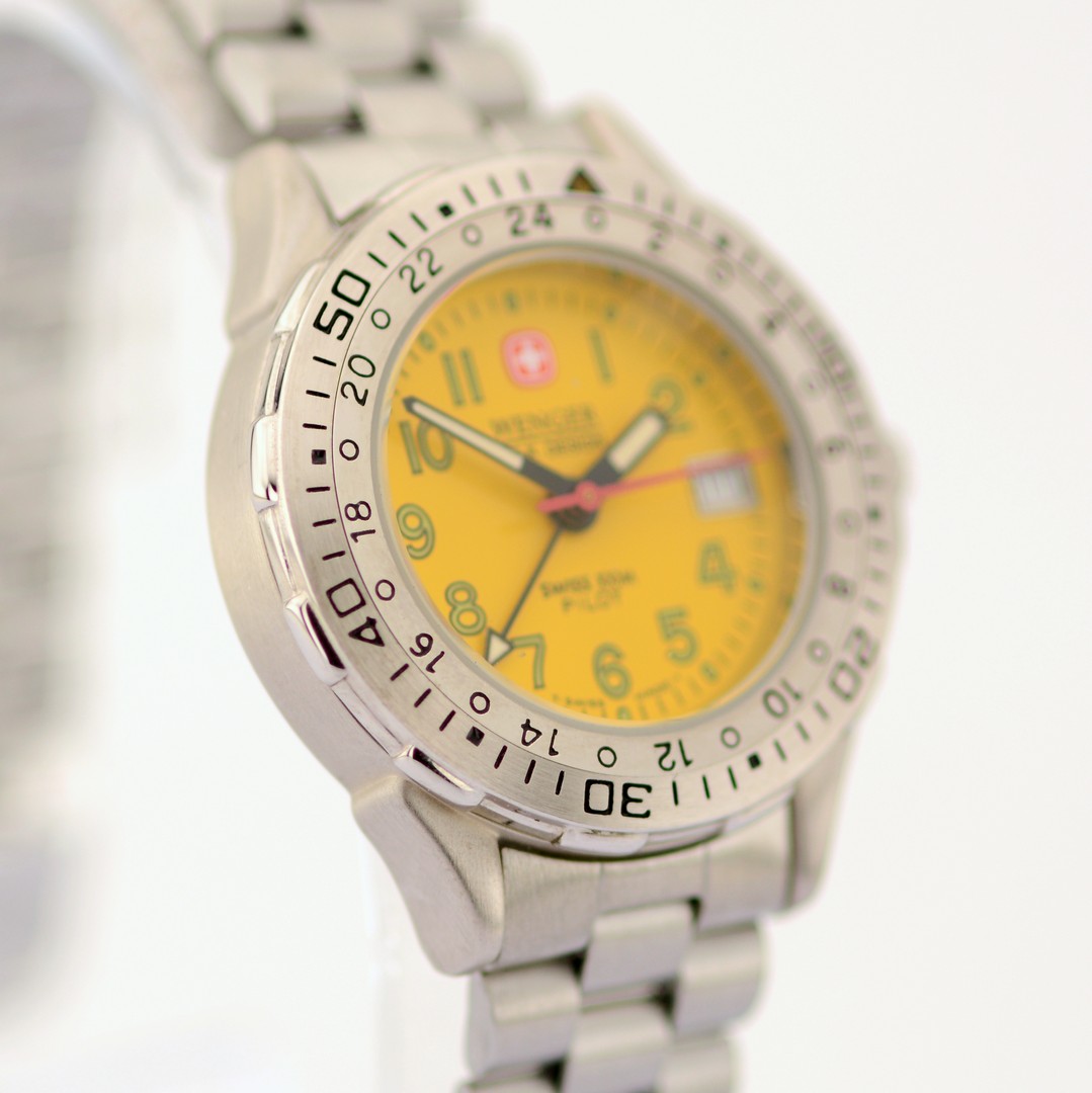 Wenger / S.A.K DESIGN Pilot Date - (Unworn) Unisex Steel Wrist Watch - Image 4 of 6