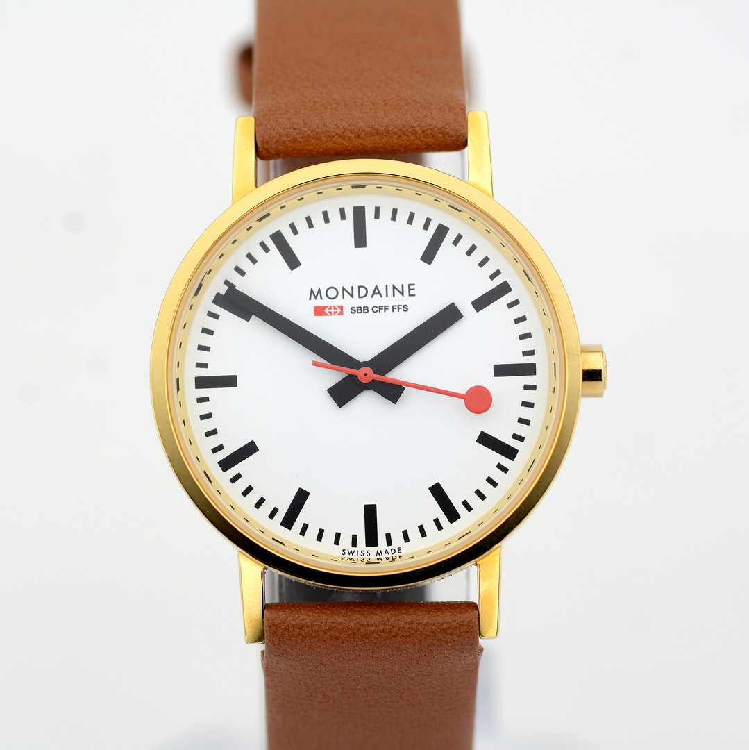 Mondaine / SBB CFF FFS Ecoquartz Official Swiss Railway Watch - (Unworn) Leather / Lady's - Image 5 of 9